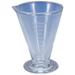 Verre à pied gradué 125ml