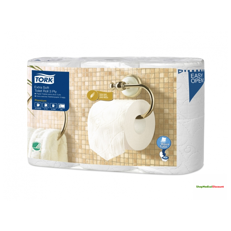 Tork papier toilette Extra Soft 3 plis, pour système T4, 7x6 rouleaux