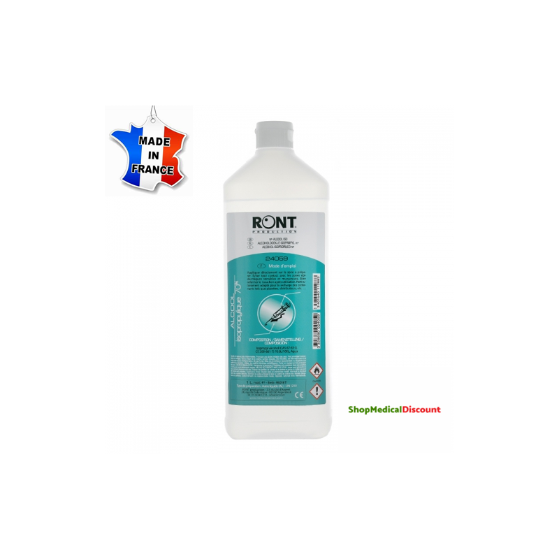 Alcool isopropylique 70° Ront Flacon 1L