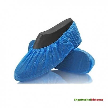 Couvre-chaussures polyéthylènes bleu 100p